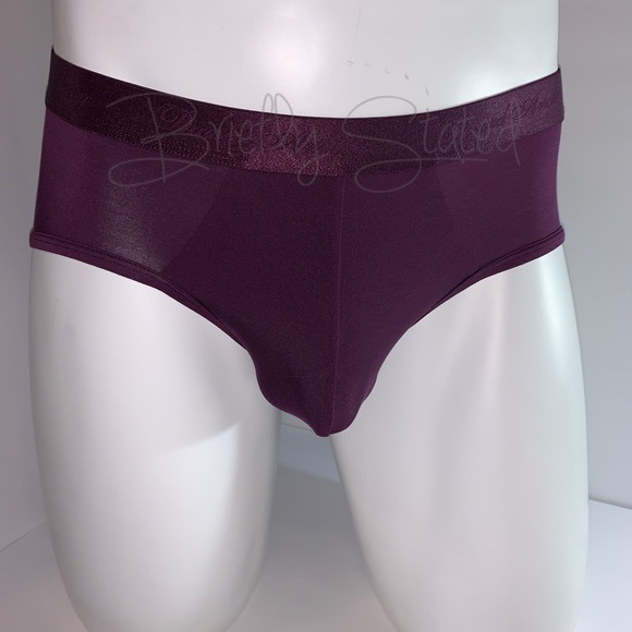 David Archy Micro Modal Briefs - Wine - Picture 6 of 7